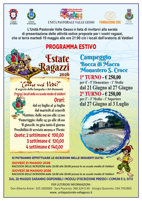 Campeggi e Estate Ragazzi - Edizione 2026